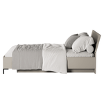Casa si Gradina - Mobilier - Paturi si accesorii - Paturi - Pat matrimonial, 160x200, gri-maroniu Taupe, DOMCA - Infinity.ro