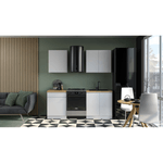 Casa si Gradina - Mobilier - Seturi de mobilier - Seturi bucatarie - Dulap inferior, alb/alb extra lucios HG, AURORA D40S5 - Infinity.ro