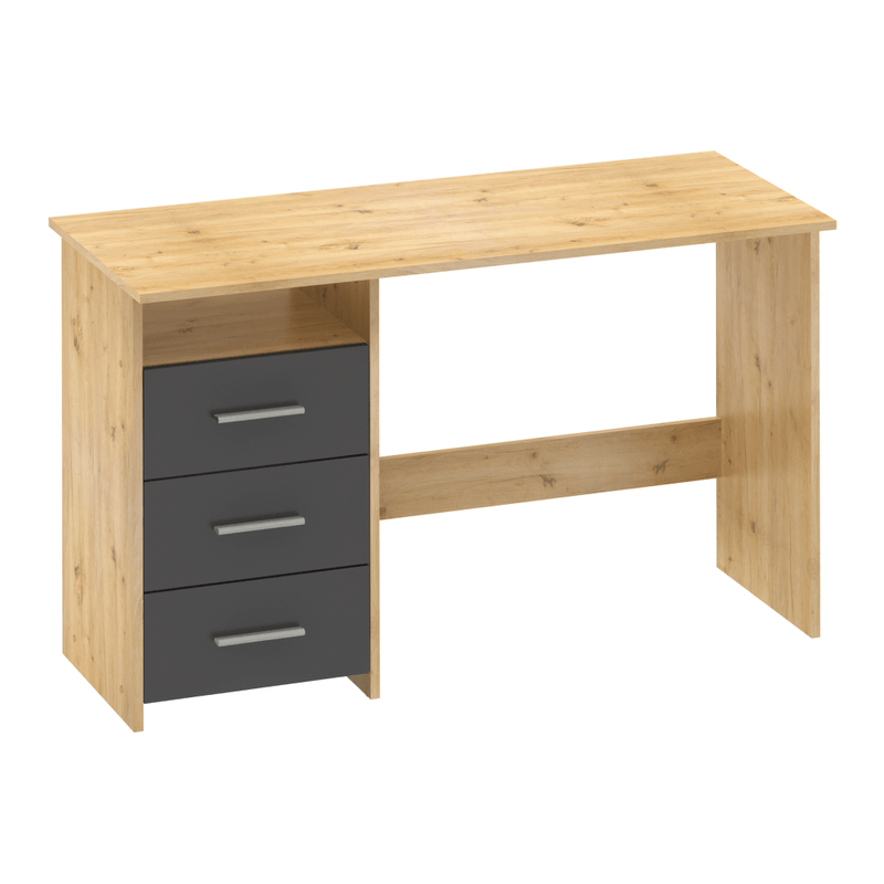 Casa si Gradina - Mobilier - Mese si birouri - Birouri - Birou PC, stejar artizanal/grafit, LARISTOTE NEW - Infinity.ro