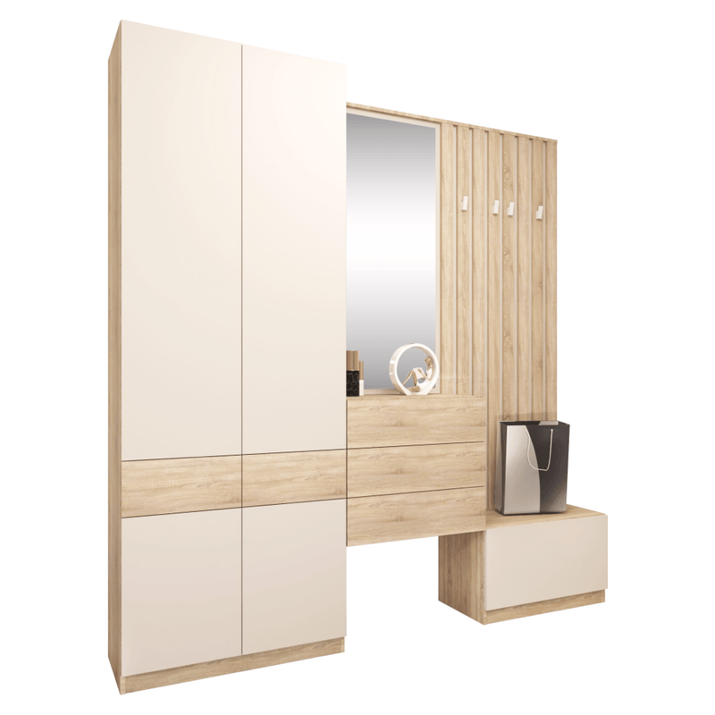 Casa si Gradina - Mobilier - Dulapuri si sifoniere - Dulapuri pantofi - Suport pentru pantofi, stejar sonoma/casmir, VERTIO KOM1K - Infinity.ro