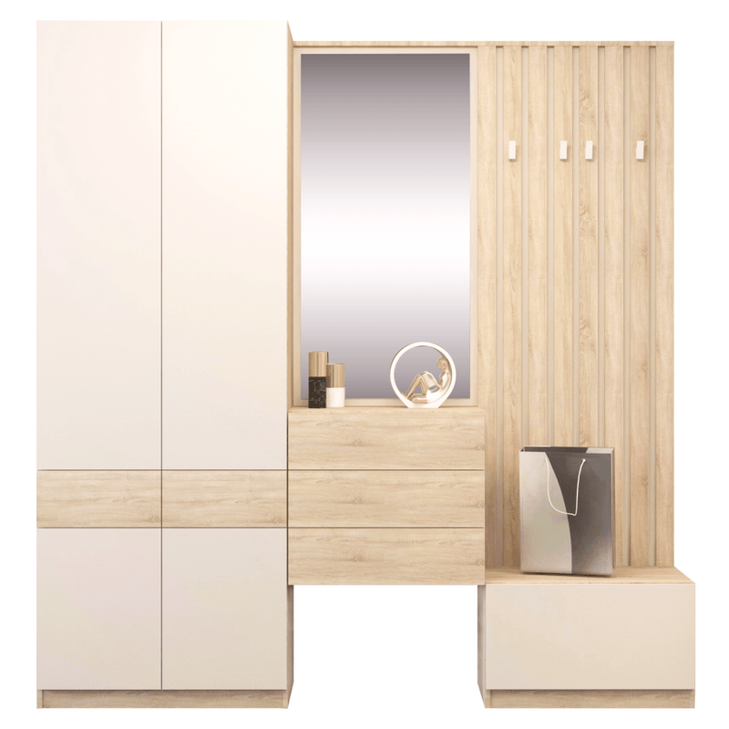 Casa si Gradina - Mobilier - Dulapuri si sifoniere - Dulapuri pantofi - Suport pentru pantofi, stejar sonoma/casmir, VERTIO KOM1K - Infinity.ro
