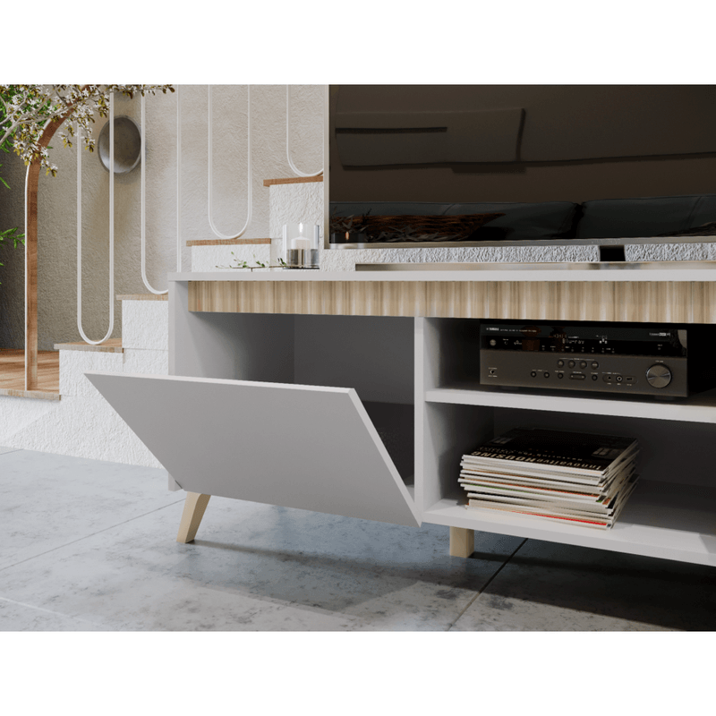 Casa si Gradina - Mobilier - Comode si corpuri - Comode - Masuta TV, casmir/stejar sonoma, LONGY RTV1K2So - Infinity.ro