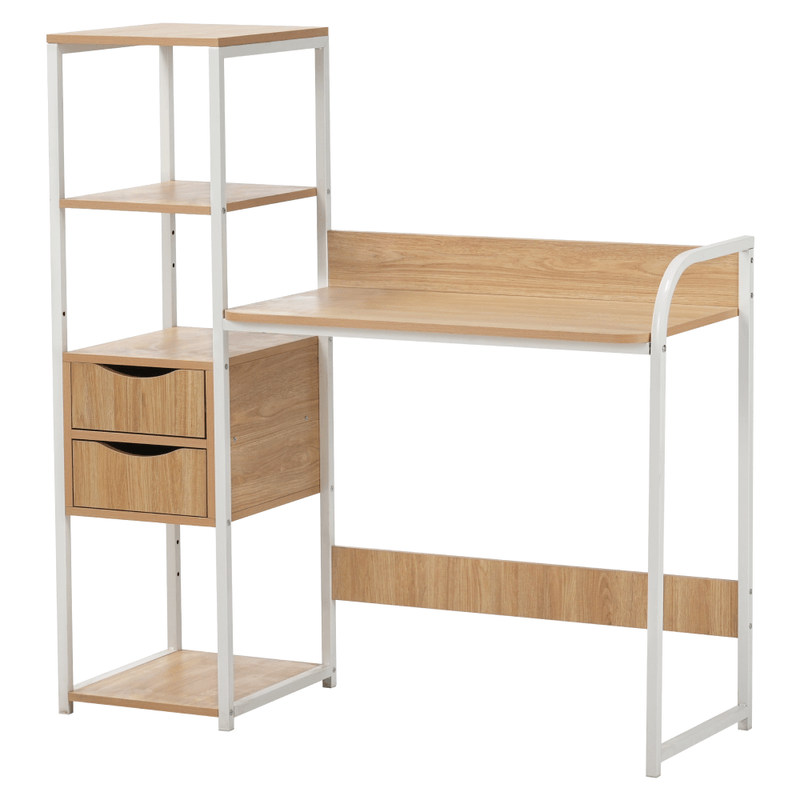 Casa si Gradina - Mobilier - Mese si birouri - Birouri - Masa PC universala, stejar/alb, ELGIO - Infinity.ro