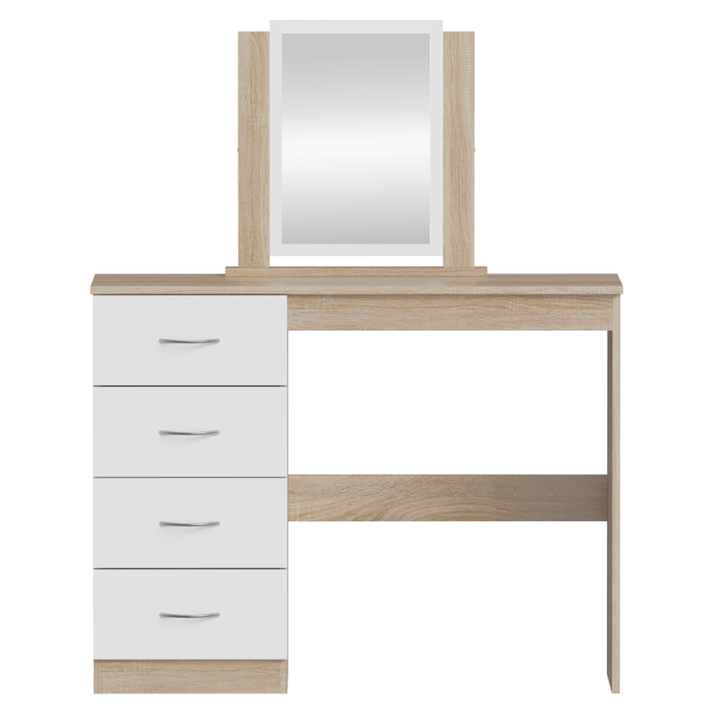 Casa si Gradina - Mobilier - Comode si corpuri - Masute de toaleta - Masa de toaleta, stejar sonoma/alb, KLEVIS - Infinity.ro