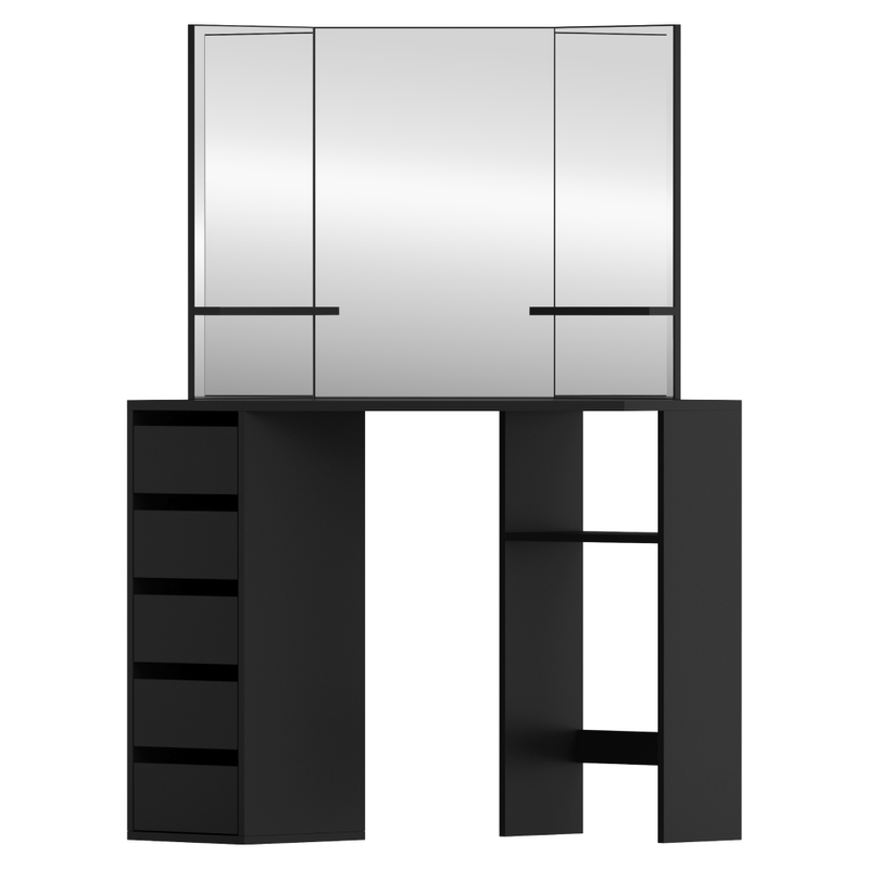 Casa si Gradina - Mobilier - Comode si corpuri - Masute de toaleta - Masuta de toaleta de colt, negru, ELIO - Infinity.ro