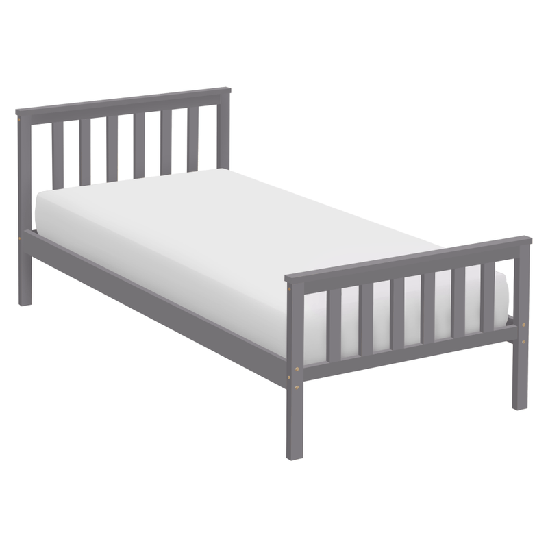 Casa si Gradina - Mobilier - Mobilier copii - Patuturi copii - Pat cu somiera, gri, 90x200, ANATRA - Infinity.ro