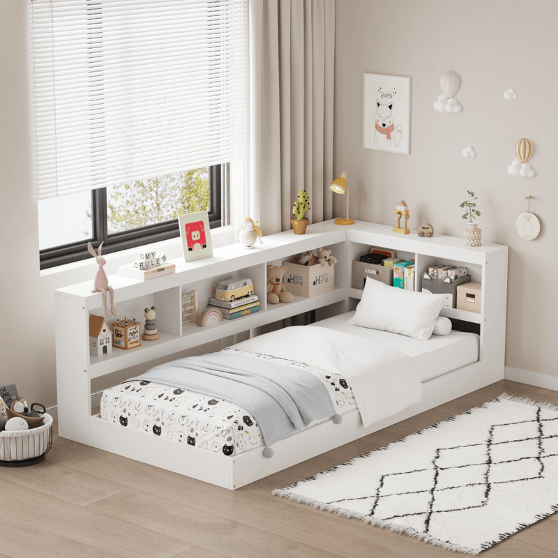 Casa si Gradina - Mobilier - Mobilier copii - Patuturi copii - Pat cu somiera, alb, 90x200, TOSIA - Infinity.ro