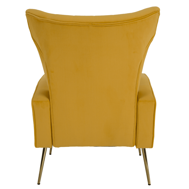 Casa si Gradina - Mobilier - Scaune si fotolii - Fotolii - Fotoliu relaxant, tesatura Velvet galben, BARET - Infinity.ro