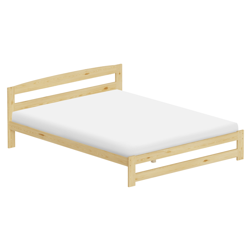 Casa si Gradina - Mobilier - Paturi si accesorii - Paturi - Pat cu somiera, natural, 160x200, AZRA - Infinity.ro