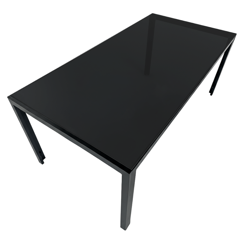 Casa si Gradina - Gradina si terasa - Mobilier exterior - Seturi mobila gradina - Set de gradina din 9 piese, gri/negru, aluminiu, KESIOS - Infinity.ro