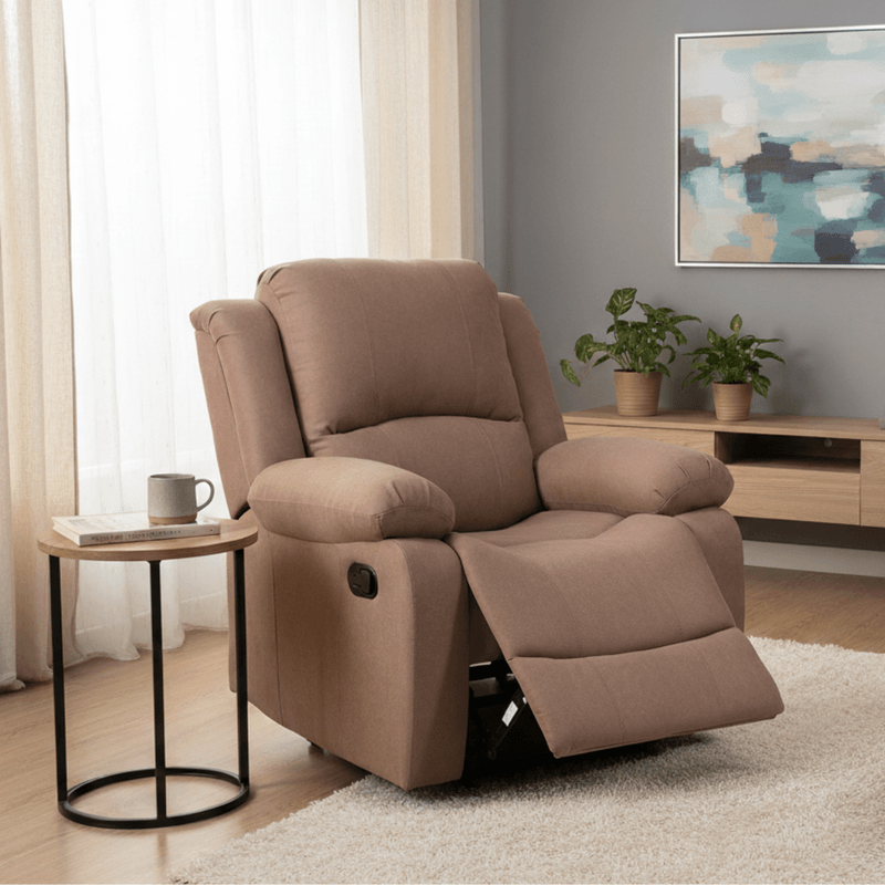 Casa si Gradina - Mobilier - Scaune si fotolii - Fotolii - Fotoliu relaxant reglabil, material maro, ASKOY NEW - Infinity.ro