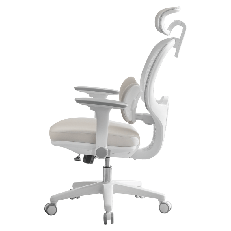 Casa si Gradina - Mobilier - Scaune si fotolii - Scaune - Fotoliu de birou, gri/alb, ABRAMO - Infinity.ro