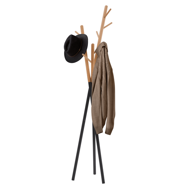 Casa si Gradina - Mobilier - Organizare si depozitare - Cuiere - Cuier, negru/natural, ELVAR - Infinity.ro