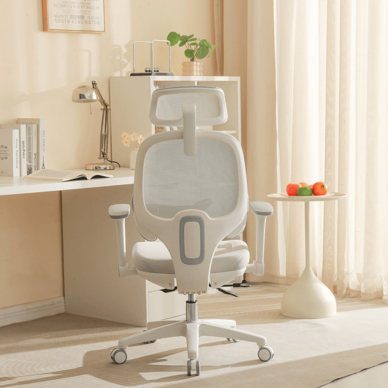 Casa si Gradina - Mobilier - Scaune si fotolii - Scaune - Fotoliu de birou, gri/alb, ABRAMO - Infinity.ro