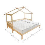 Casa si Gradina - Mobilier - Mobilier copii - Patuturi copii - Pat Montessori cu pat suplimentar, natural, 90x200, KESIO - Infinity.ro