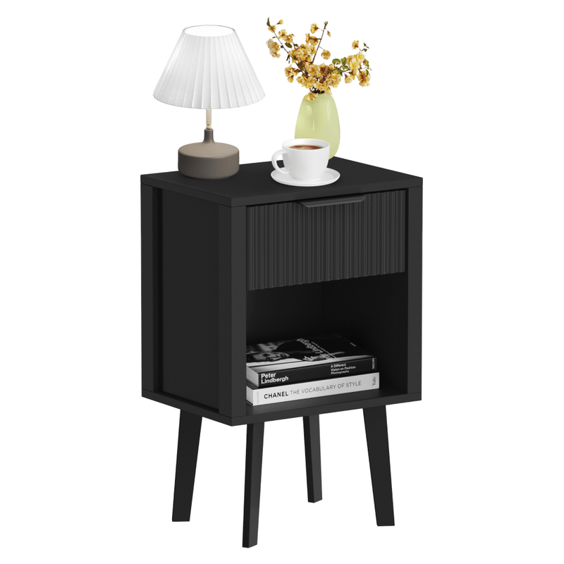 Casa si Gradina - Mobilier - Comode si corpuri - Noptiere - Noptiera, neagra, TOBI - Infinity.ro