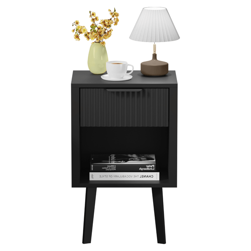 Casa si Gradina - Mobilier - Comode si corpuri - Noptiere - Noptiera, neagra, TOBI - Infinity.ro