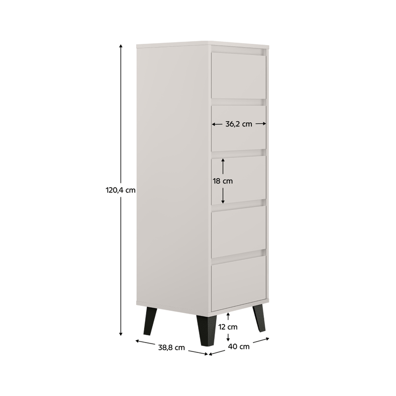 Casa si Gradina - Mobilier - Comode si corpuri - Comode - Comoda, casmir, BOGAN NEW 5S40 - Infinity.ro