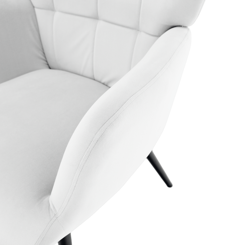 Casa si Gradina - Mobilier - Scaune si fotolii - Fotolii - Fotoliu cu suport pentru picioare, gri deschis tesatura Velvet/negru, HABEN - Infinity.ro