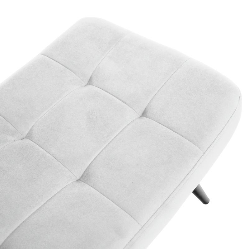 Casa si Gradina - Mobilier - Scaune si fotolii - Fotolii - Fotoliu cu suport pentru picioare, gri deschis tesatura Velvet/negru, HABEN - Infinity.ro