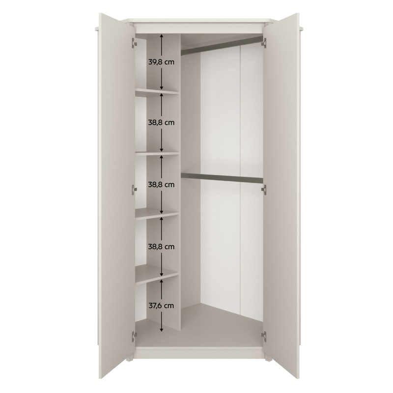 Casa si Gradina - Mobilier - Dulapuri si sifoniere - Dulapuri - Dulap de colt, casmir, KAROS 2D - Infinity.ro