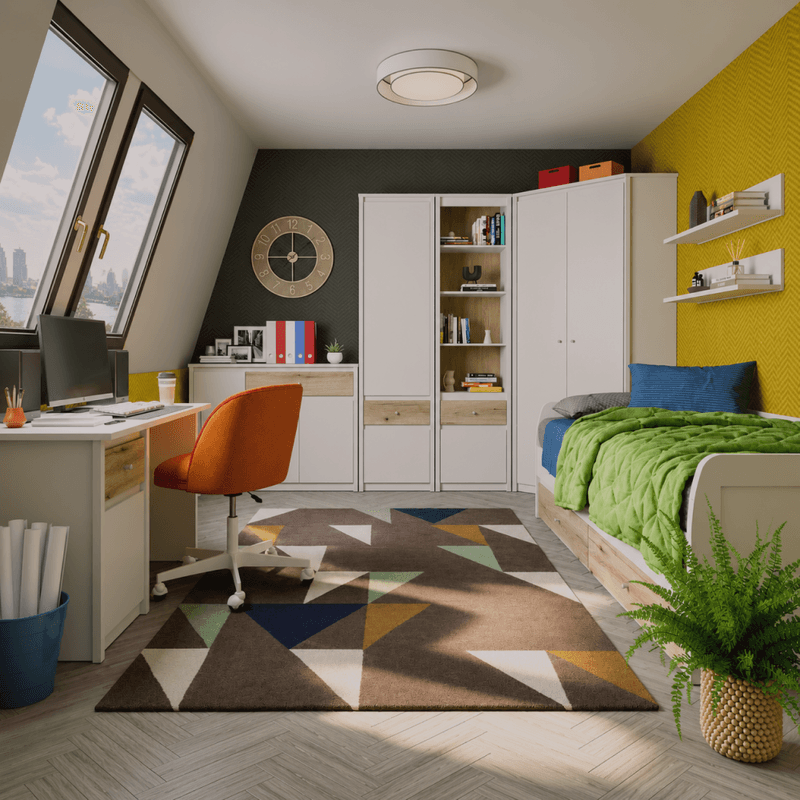 Casa si Gradina - Mobilier - Comode si corpuri - Comode - Comoda, casmir/stejar evoke, KAROS 3D2S - Infinity.ro