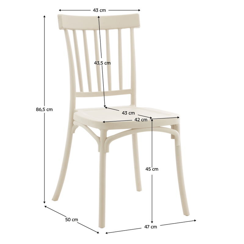 Casa si Gradina - Gradina si terasa - Mobilier exterior - Scaune si sezlonguri gradina - Scaun stivuibil, gri-maroniu Taupe casmir, SAZEN NEW - Infinity.ro