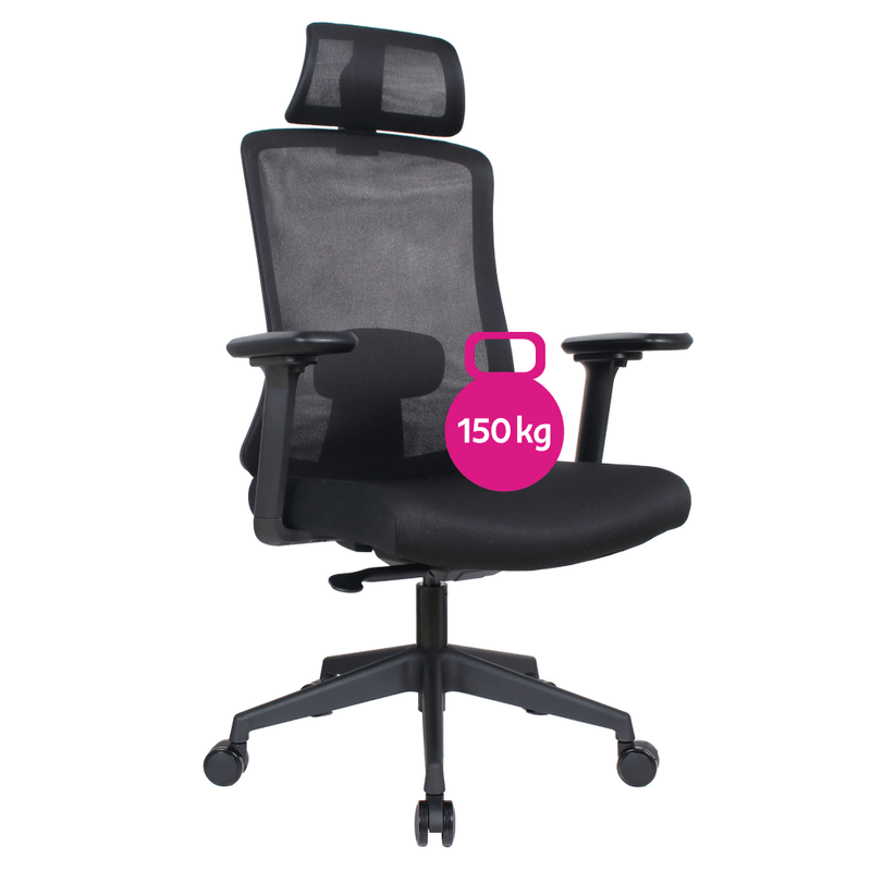 Casa si Gradina - Mobilier - Scaune si fotolii - Scaune - Fotoliu de birou, negru, portanta 150 kg, ROSANO - Infinity.ro