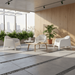 Casa si Gradina - Gradina si terasa - Mobilier exterior - Scaune si sezlonguri gradina - Scaun stivuibil, alb, plastic, SOKRA NEW - Infinity.ro
