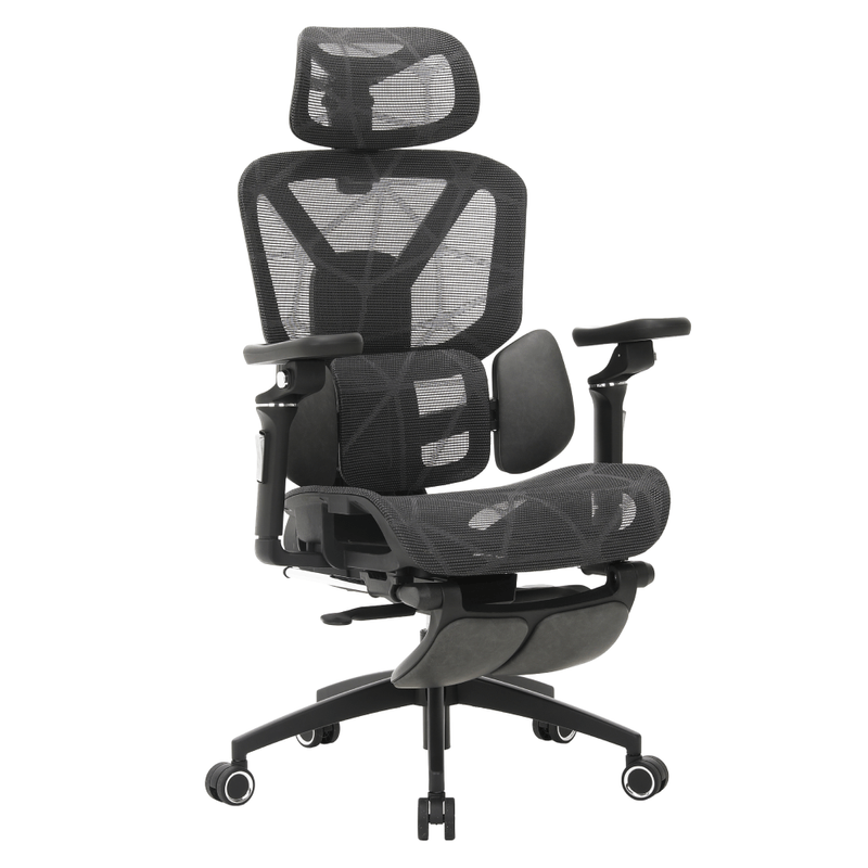 Casa si Gradina - Mobilier - Scaune si fotolii - Scaune - Fotoliu de birou, gri inchis/negru, portanta 150 kg, VILMER - Infinity.ro