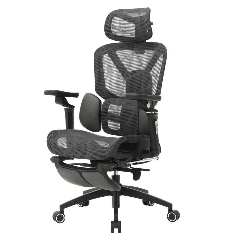 Casa si Gradina - Mobilier - Scaune si fotolii - Scaune - Fotoliu de birou, gri inchis/negru, portanta 150 kg, VILMER - Infinity.ro