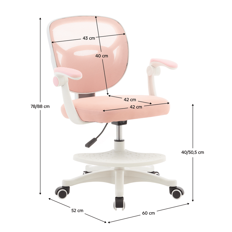 Casa si Gradina - Mobilier - Mobilier copii - Mobilier camera copiilor - Scaun pivotant, roz/alb, TREXA - Infinity.ro