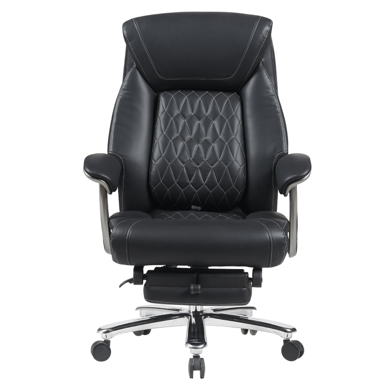 Casa si Gradina - Mobilier - Scaune si fotolii - Scaune - Fotoliu de birou, piele ecologica neagra/crom, portanta 150 kg, URIEN - Infinity.ro
