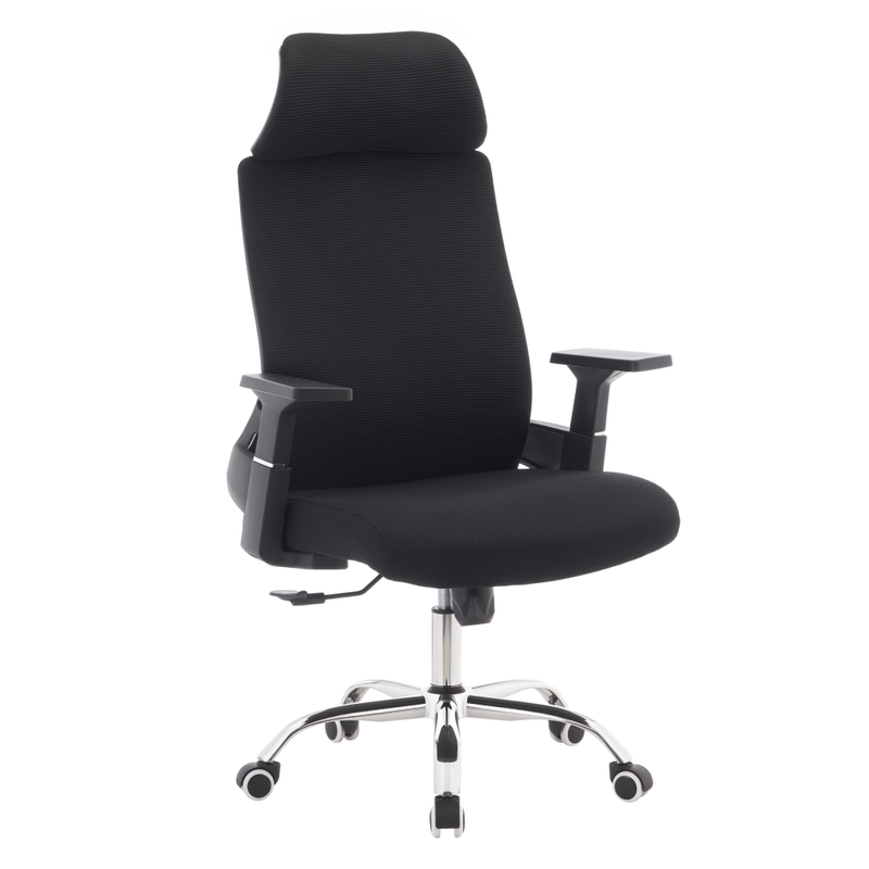 Casa si Gradina - Mobilier - Scaune si fotolii - Scaune - Fotoliu de birou, negru/crom, portanta 150 kg, HOLGER - Infinity.ro