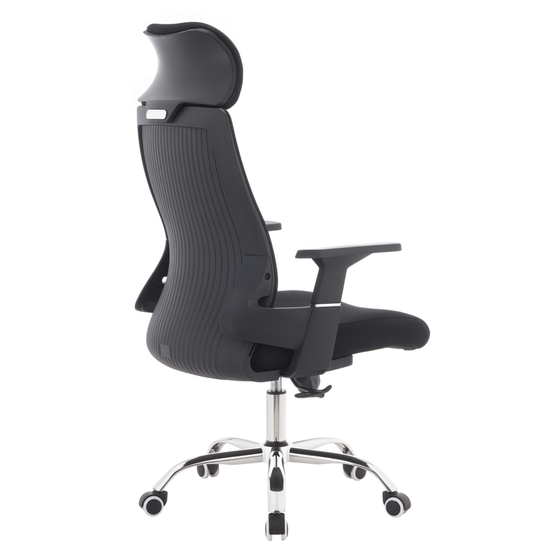 Casa si Gradina - Mobilier - Scaune si fotolii - Scaune - Fotoliu de birou, negru/crom, portanta 150 kg, HOLGER - Infinity.ro