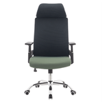 Casa si Gradina - Mobilier - Scaune si fotolii - Scaune - Fotoliu de birou, gri inchis/verde/crom, portanta 150 kg, HOLGER - Infinity.ro