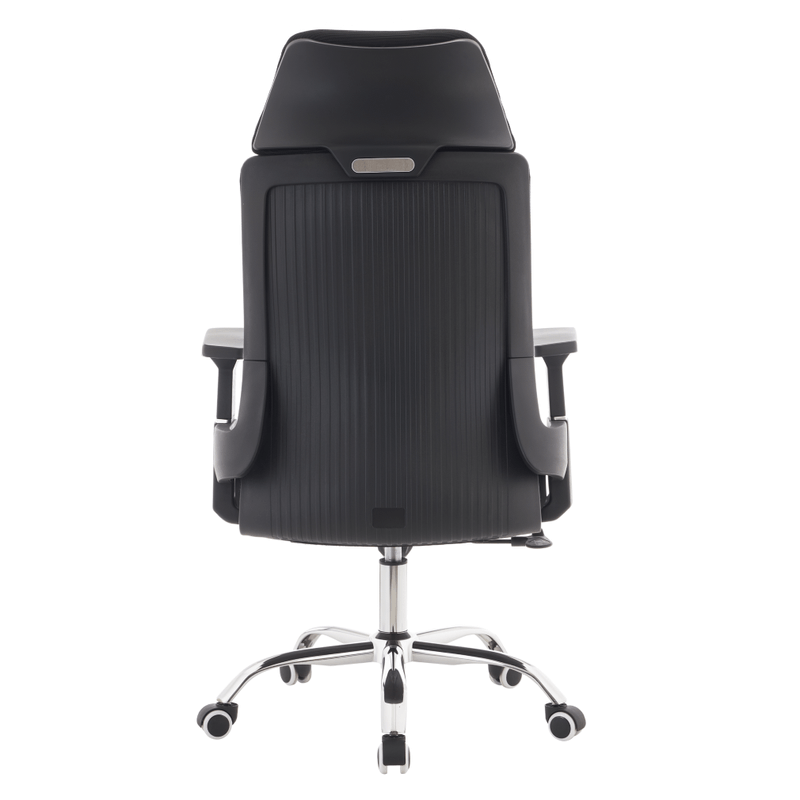 Casa si Gradina - Mobilier - Scaune si fotolii - Scaune - Fotoliu de birou, negru/crom, portanta 150 kg, HOLGER - Infinity.ro