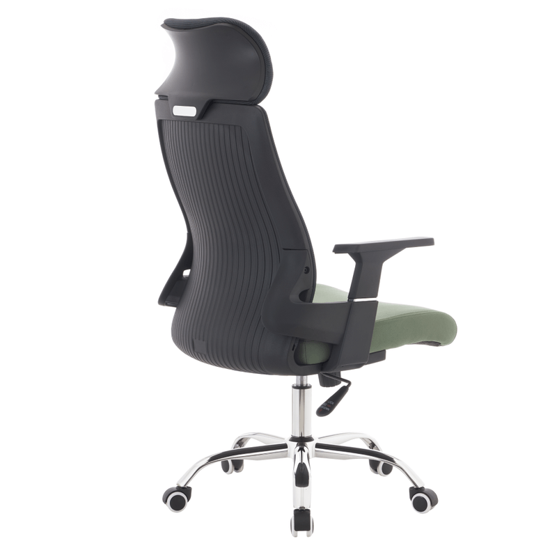 Casa si Gradina - Mobilier - Scaune si fotolii - Scaune - Fotoliu de birou, gri inchis/verde/crom, portanta 150 kg, HOLGER - Infinity.ro
