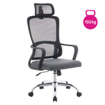 Casa si Gradina - Mobilier - Scaune si fotolii - Scaune - Fotoliu de birou, negru/gri/crom, portanta 150 kg, RANDY - Infinity.ro