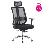 Casa si Gradina - Mobilier - Scaune si fotolii - Scaune - Fotoliu de birou, negru/crom, portanta 150 kg, DUVAL - Infinity.ro