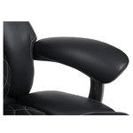 Casa si Gradina - Mobilier - Scaune si fotolii - Scaune - Fotoliu de birou, piele ecologica neagra/crom, portanta 150 kg, URIEN - Infinity.ro