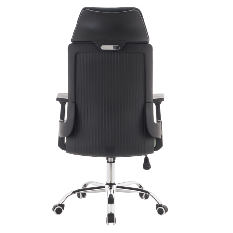 Casa si Gradina - Mobilier - Scaune si fotolii - Scaune - Fotoliu de birou, gri inchis/verde/crom, portanta 150 kg, HOLGER - Infinity.ro