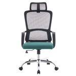 Casa si Gradina - Mobilier - Scaune si fotolii - Scaune - Fotoliu de birou, negru/verde/crom, portanta 150 kg, RANDY - Infinity.ro