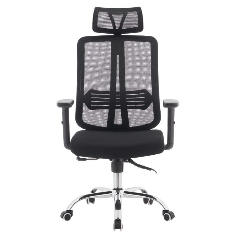 Casa si Gradina - Mobilier - Scaune si fotolii - Scaune - Fotoliu de birou, negru/crom, portanta 150 kg, DUVAL - Infinity.ro