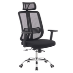 Casa si Gradina - Mobilier - Scaune si fotolii - Scaune - Fotoliu de birou, negru/crom, portanta 150 kg, DUVAL - Infinity.ro
