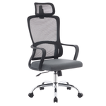 Casa si Gradina - Mobilier - Scaune si fotolii - Scaune - Fotoliu de birou, negru/gri/crom, portanta 150 kg, RANDY - Infinity.ro