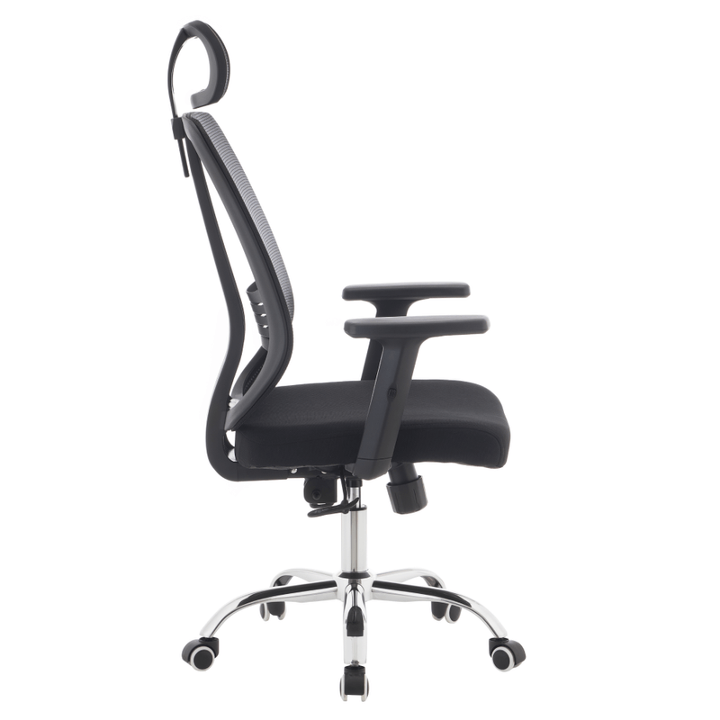 Casa si Gradina - Mobilier - Scaune si fotolii - Scaune - Fotoliu de birou, negru/crom, portanta 150 kg, DUVAL - Infinity.ro
