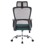 Casa si Gradina - Mobilier - Scaune si fotolii - Scaune - Fotoliu de birou, negru/verde/crom, portanta 150 kg, RANDY - Infinity.ro