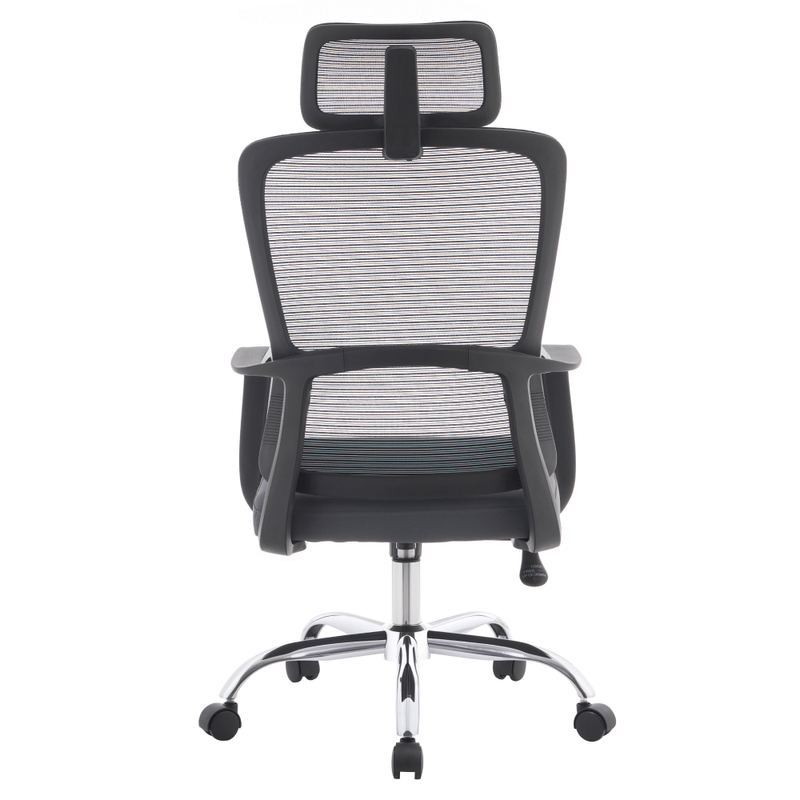 Casa si Gradina - Mobilier - Scaune si fotolii - Scaune - Fotoliu de birou, negru/gri/crom, portanta 150 kg, RANDY - Infinity.ro