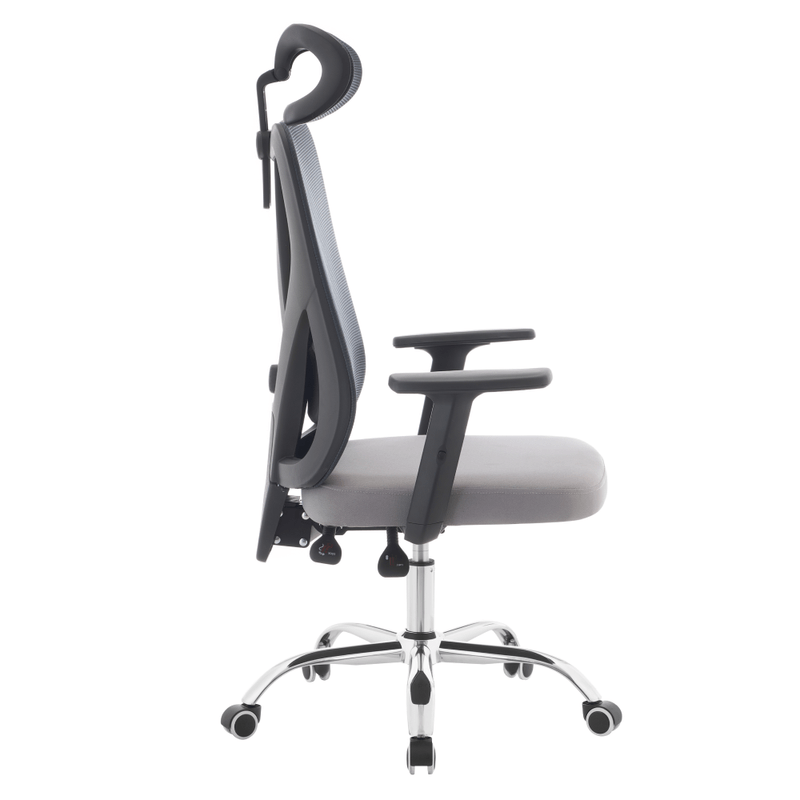 Casa si Gradina - Mobilier - Scaune si fotolii - Scaune - Fotoliu de birou, gri inchis/gri deschis/crom, portanta 150 kg, ADEMIR - Infinity.ro